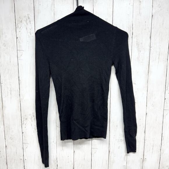 Twelfth Street by Cynthia Vincent Sweater Women Sz PS Ruffle Neck Long Sleeve - Picture 9 of 9